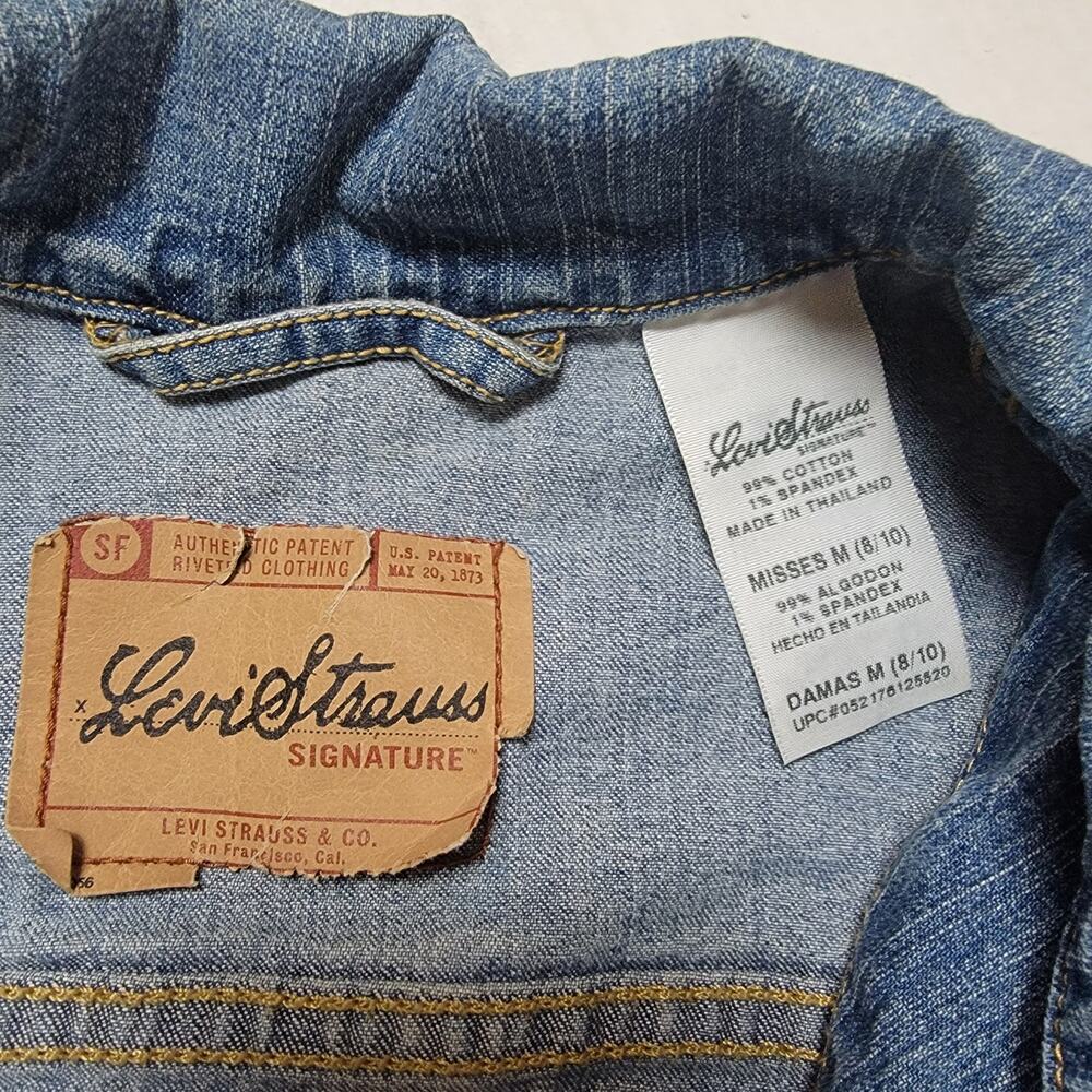 Vintage Levi's Denim Trucker Jacket SZ Medium - Picture 2 of 3
